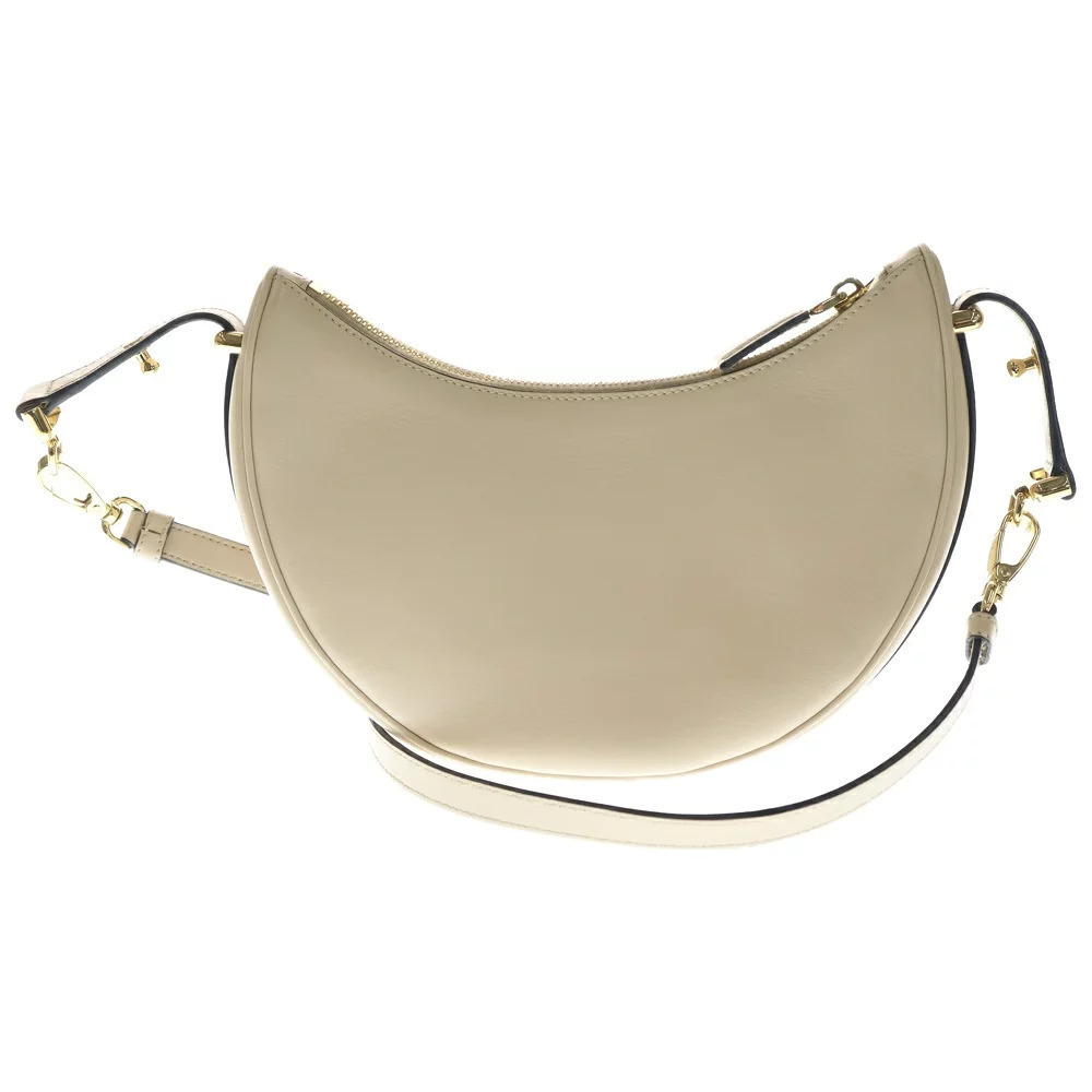 Prada Leather Arche Beige Shoulder Bag